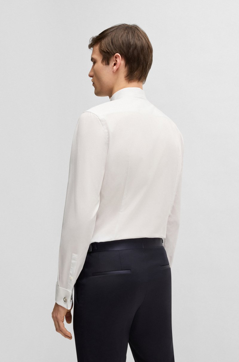 Hugo Boss Camisa De Vestir Slim Fit En Popelín De Algodón De Planchado Fácil