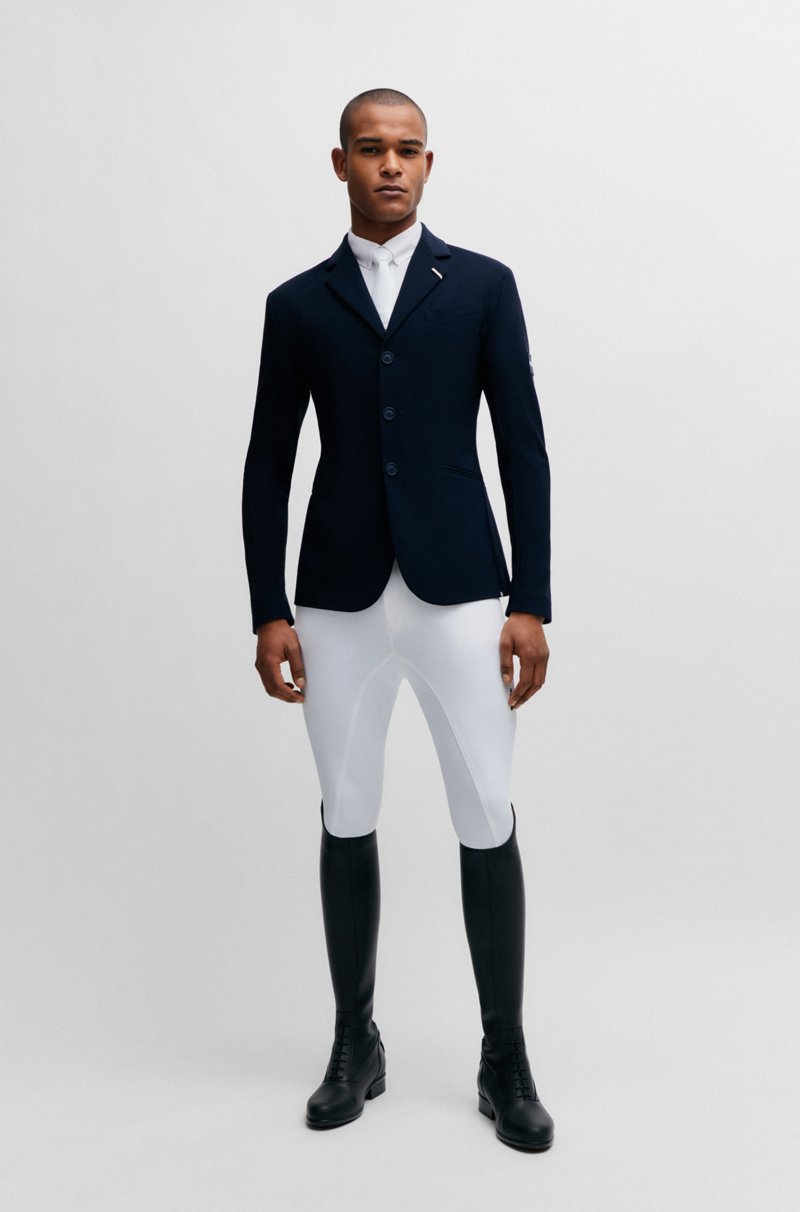 Hugo Boss Camisa Para Equitación De Media Manga Con Apliques En Los Hombros