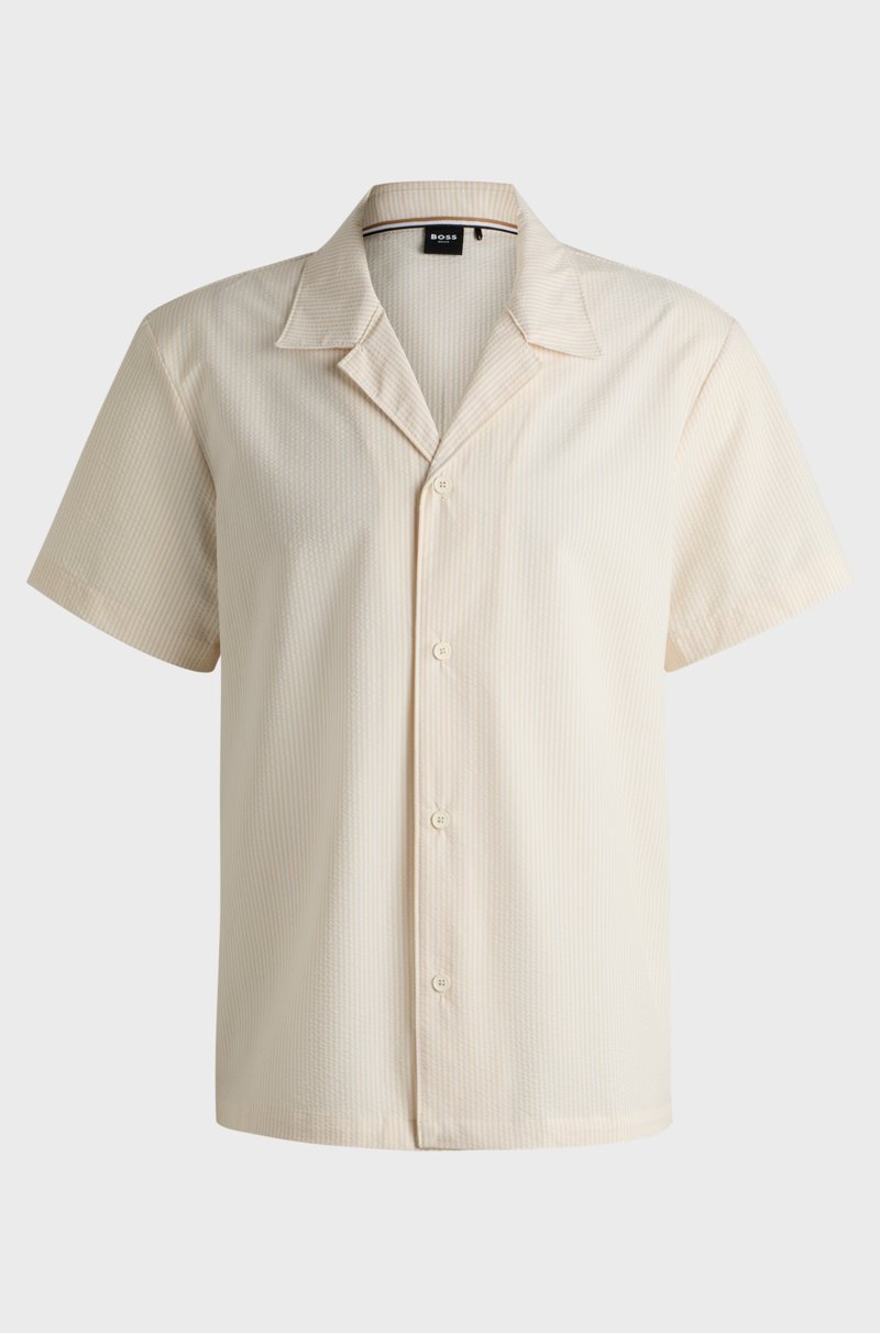 Hugo Boss Camisa Playera Regular Fit En Tejido De Sirsaca