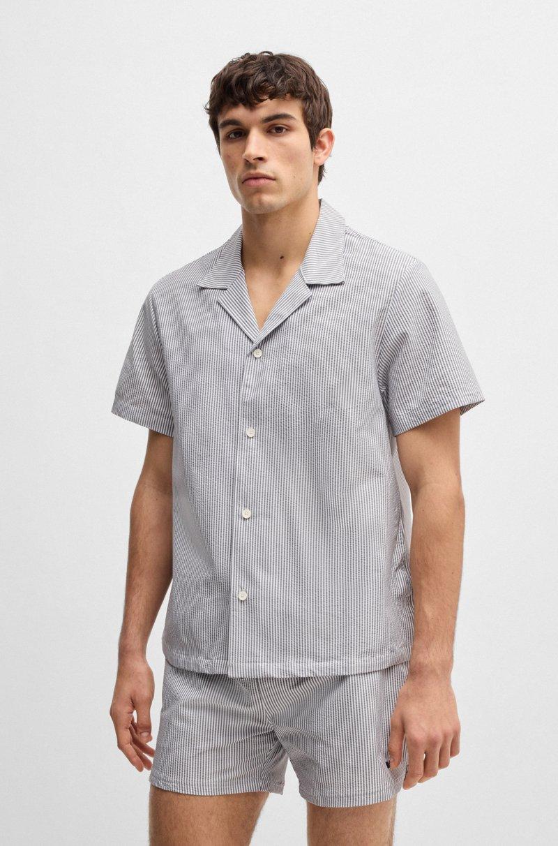 Hugo Boss Camisa Playera Regular Fit En Tejido De Sirsaca