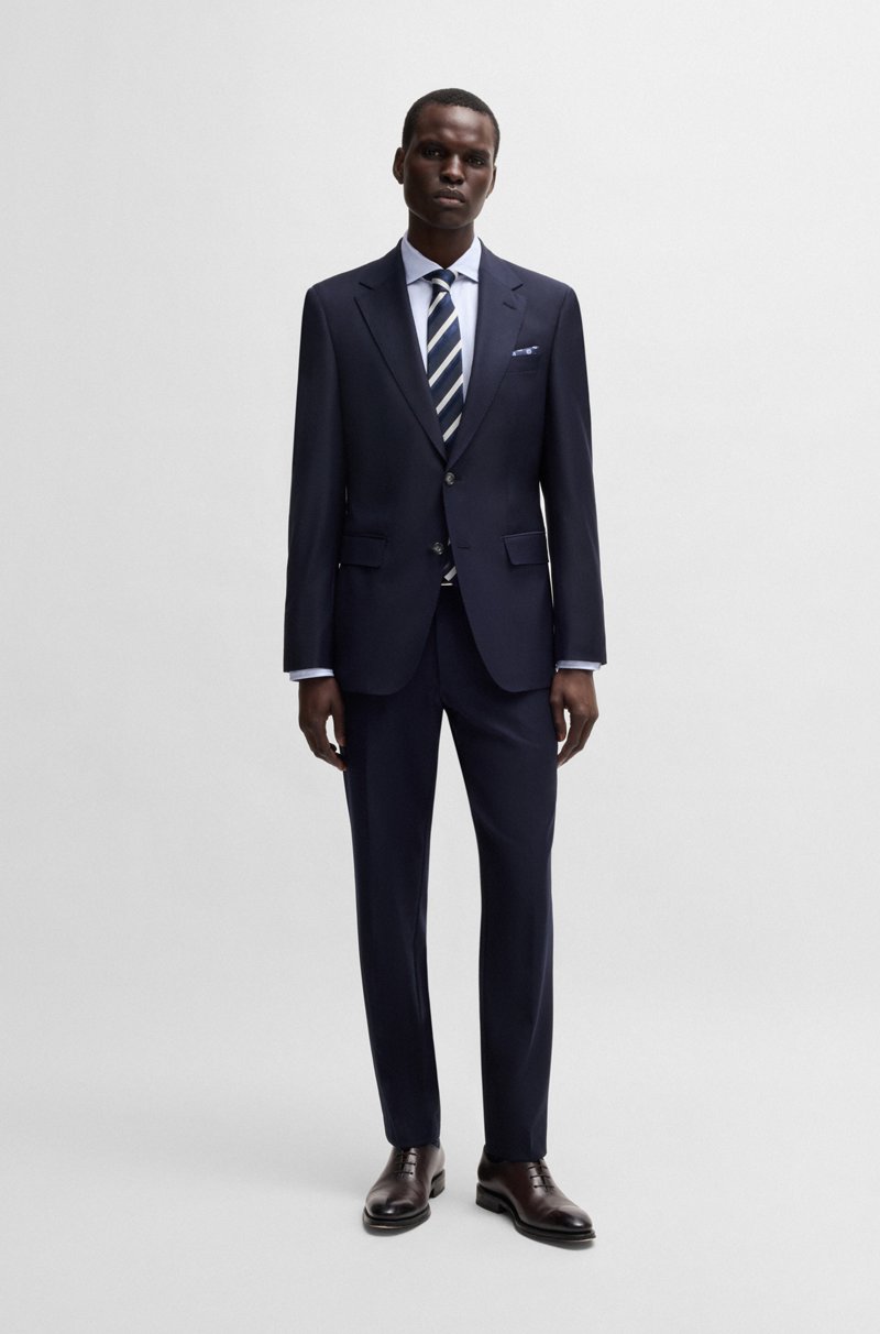 Hugo Boss Camisa Regular Fit De Algodón Estructurado Resistente A Las Arrugas