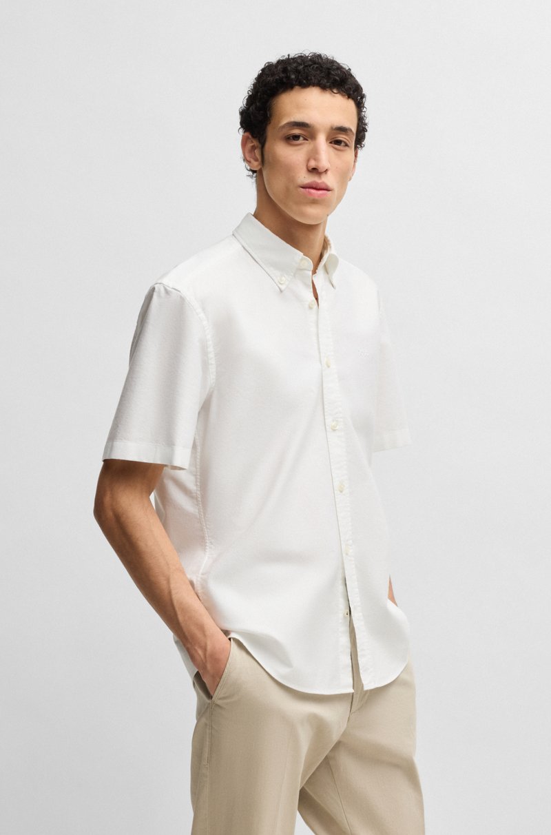 Hugo Boss Camisa regular fit de algodón Oxford con botones