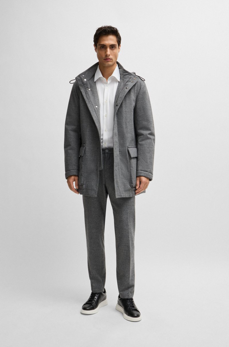 Hugo Boss Camisa Regular Fit De Tejido Elástico Técnico Con Estructura
