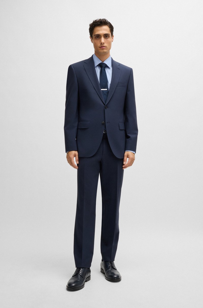 Hugo Boss Camisa Regular Fit En Algodón Elástico De Planchado Fácil Con Motivo Pepita