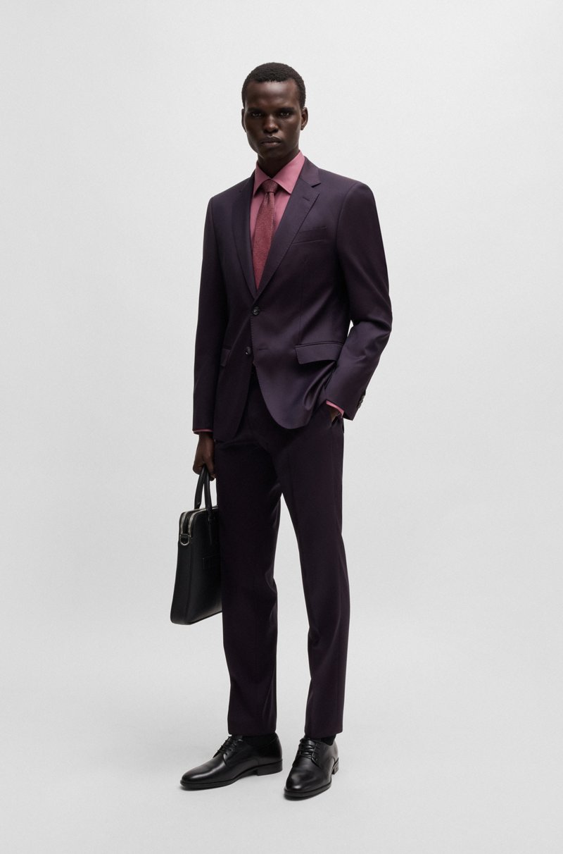 Hugo Boss Camisa Regular Fit En Popelín De Algodón De Planchado Fácil