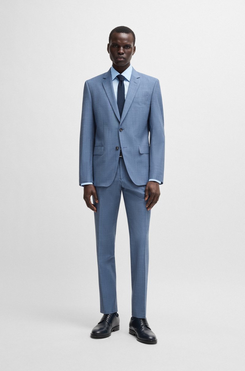 Hugo Boss Camisa Regular Fit En Popelín De Algodón Elástico De Planchado Fácil