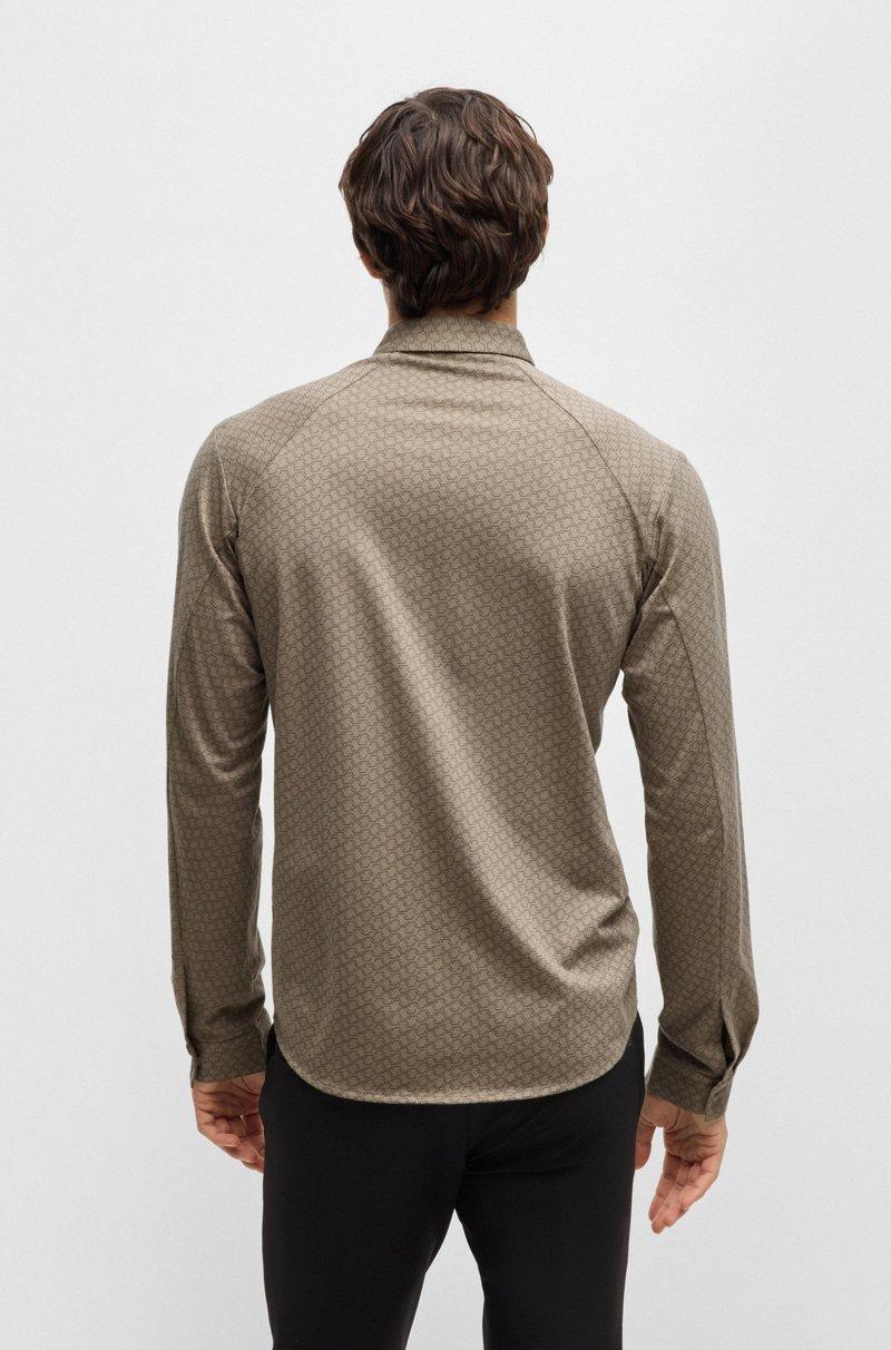 Hugo Boss Camisa Regular Fit En Punto De Piqué De Algodón