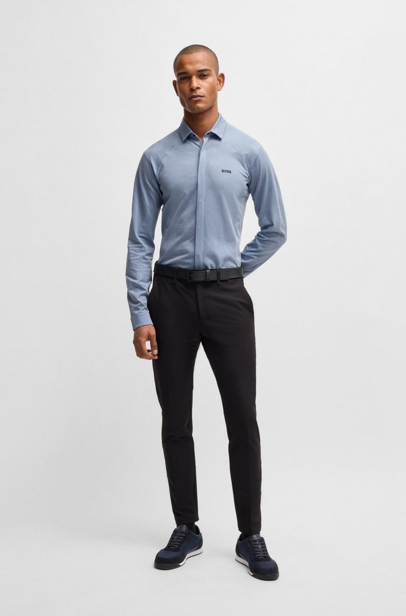 Hugo Boss Camisa Regular Fit En Punto De Piqué De Algodón