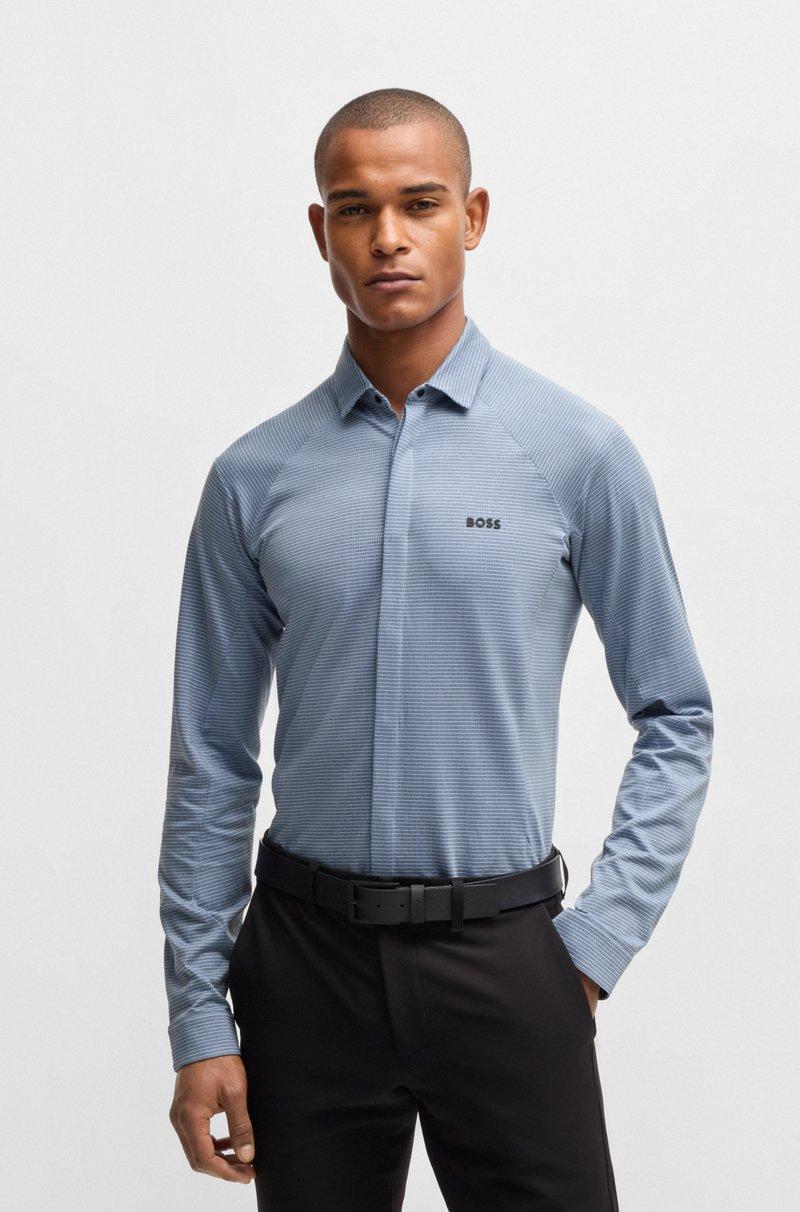 Hugo Boss Camisa Regular Fit En Punto De Piqué De Algodón