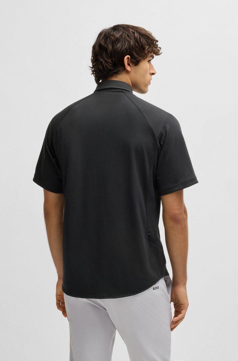 Hugo Boss Camisa Regular Fit En Punto De Piqué De Algodón