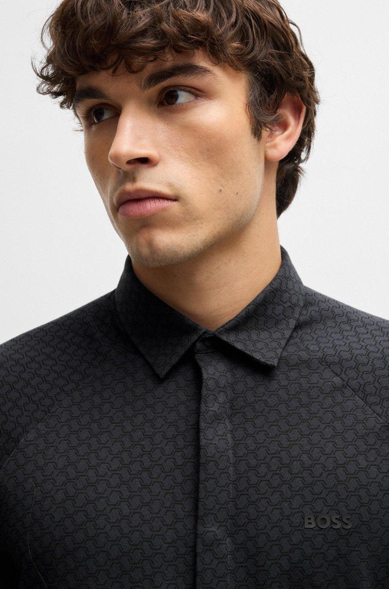 Hugo Boss Camisa Regular Fit En Punto De Piqué De Algodón