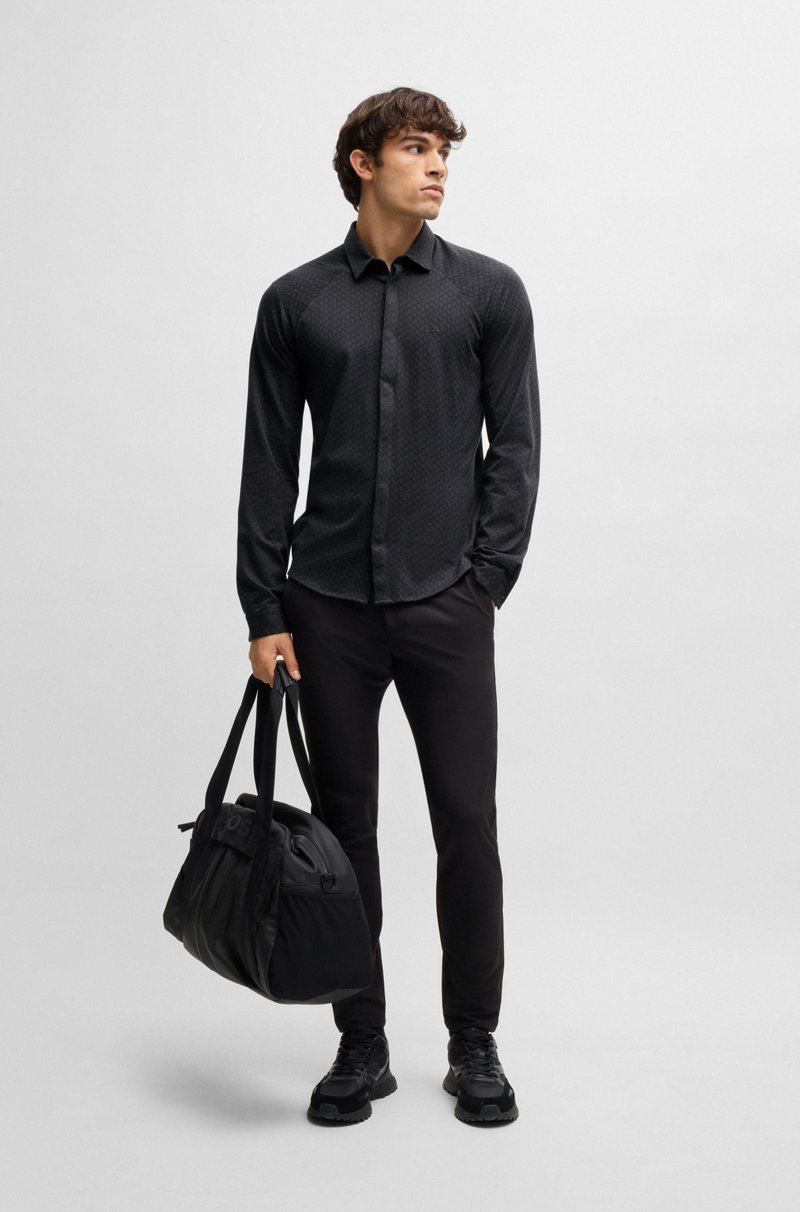 Hugo Boss Camisa Regular Fit En Punto De Piqué De Algodón