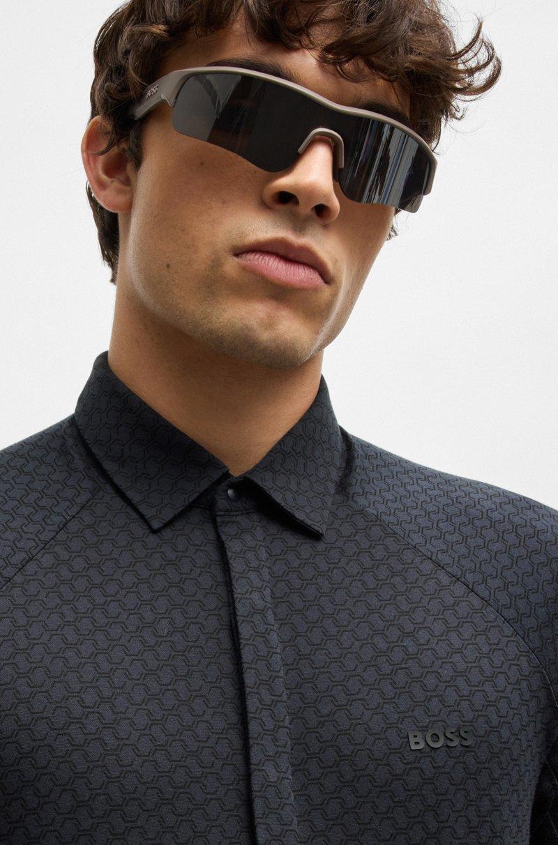 Hugo Boss Camisa Regular Fit En Punto De Piqué De Algodón