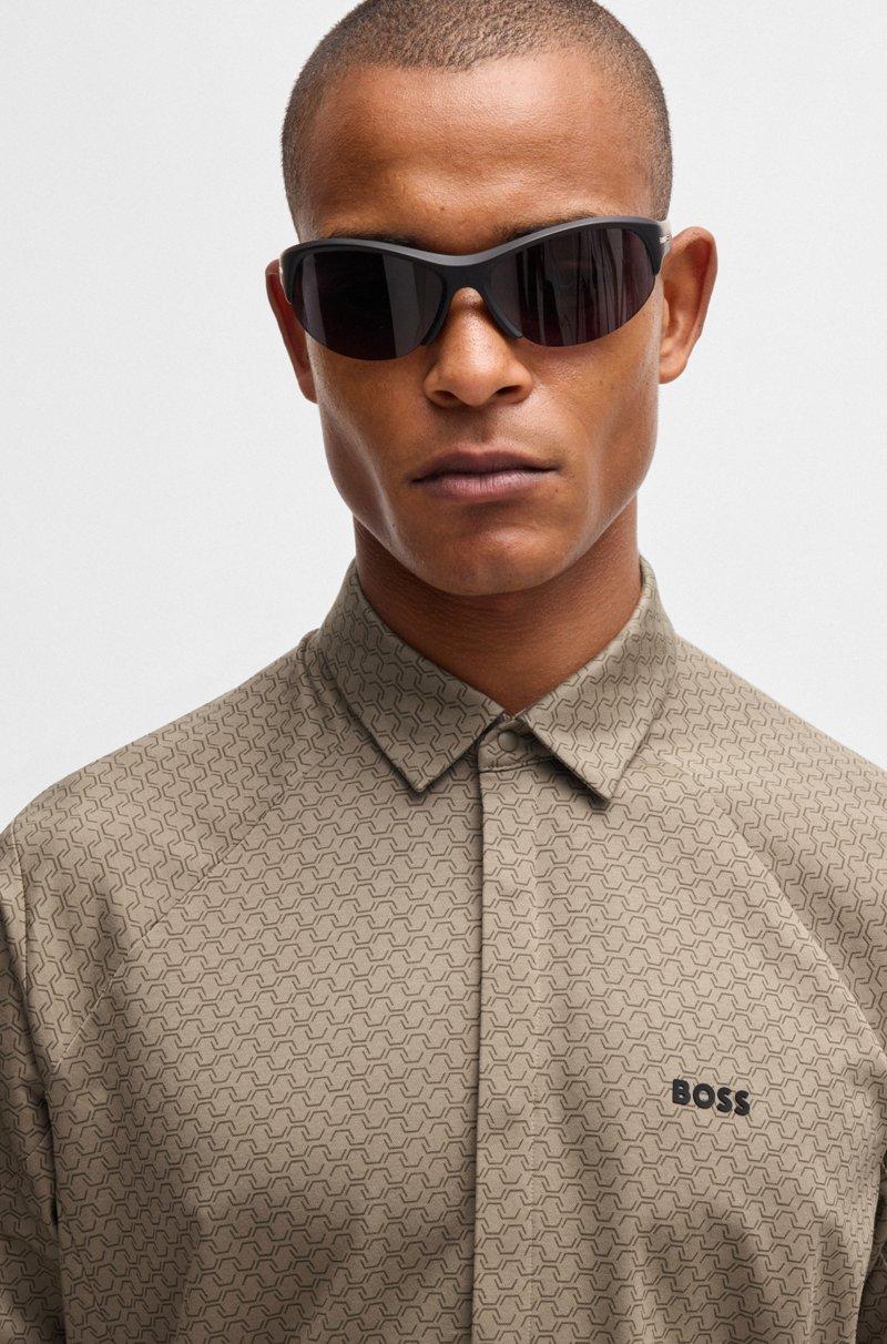 Hugo Boss Camisa Regular Fit En Punto De Piqué De Algodón