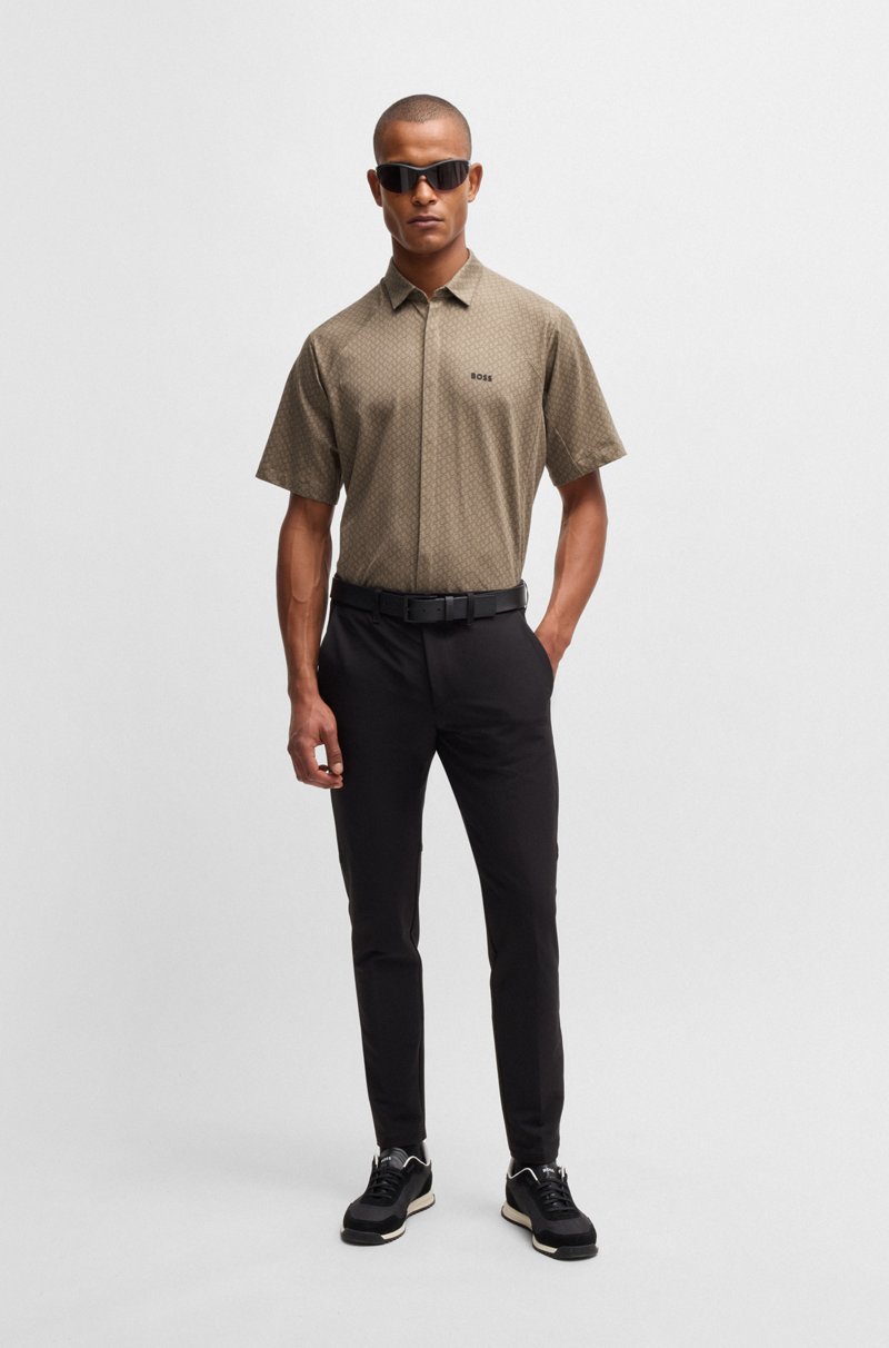 Hugo Boss Camisa Regular Fit En Punto De Piqué De Algodón