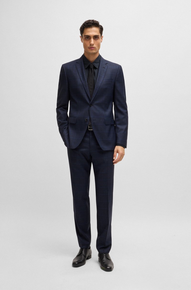 Hugo Boss Camisa Regular Fit En Sarga De Algodón Lavado