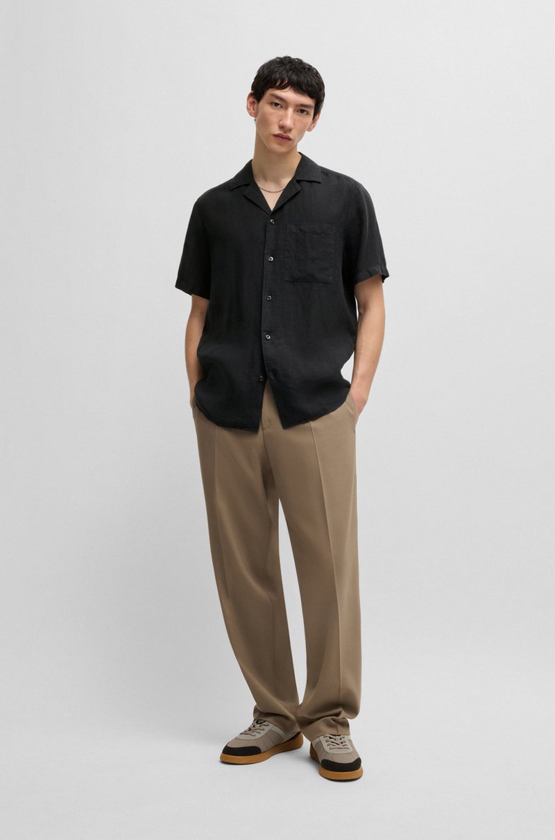 Hugo Boss Camisa Relaxed Fit De Lino Para Diferentes Ocasiones