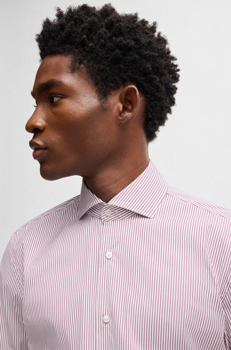 Hugo Boss Camisa Slim Fit De Algodón De Planchado Fácil