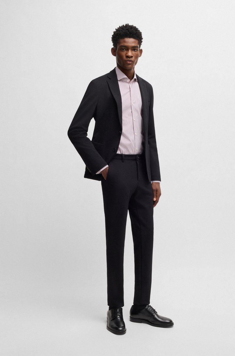 Hugo Boss Camisa Slim Fit De Algodón De Planchado Fácil