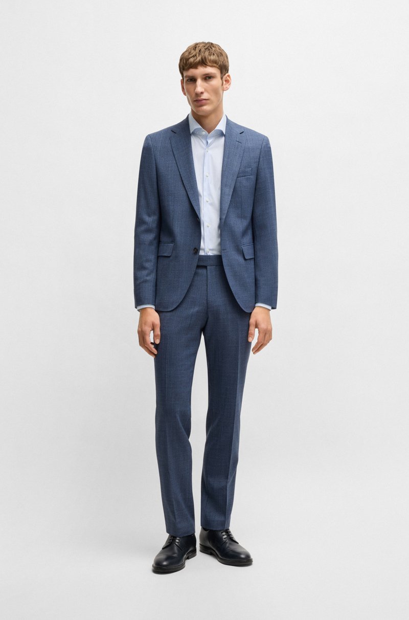 Hugo Boss Camisa Slim Fit De Algodón De Planchado Fácil