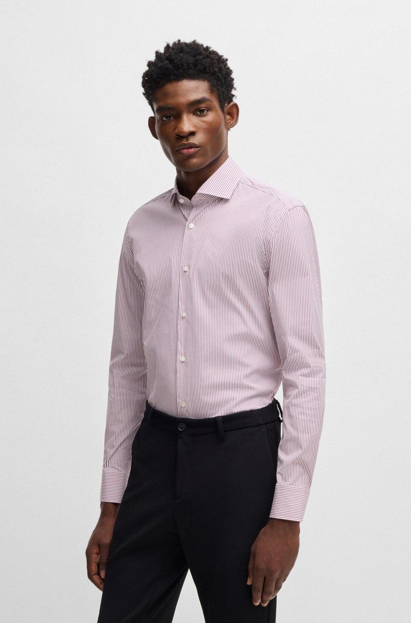 Hugo Boss Camisa Slim Fit De Algodón De Planchado Fácil