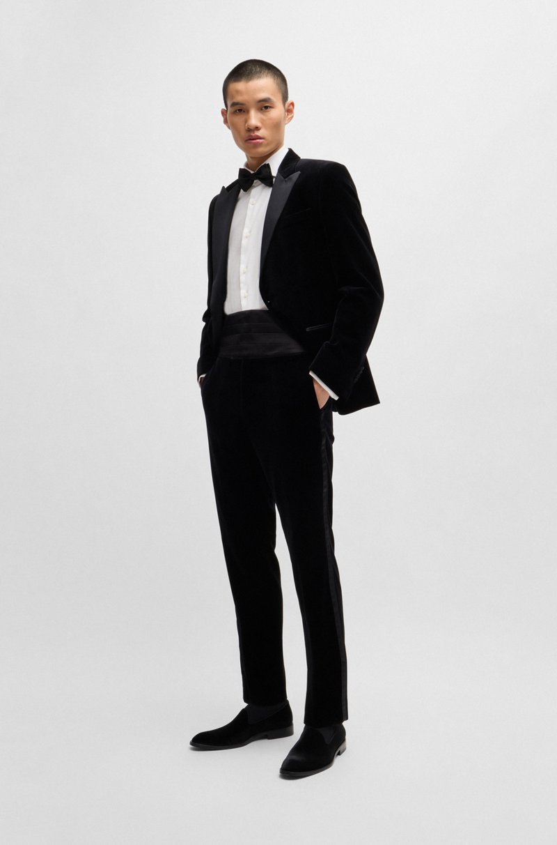 Hugo Boss Camisa Slim Fit De Algodón Elástico Estructurado De Planchado Fácil
