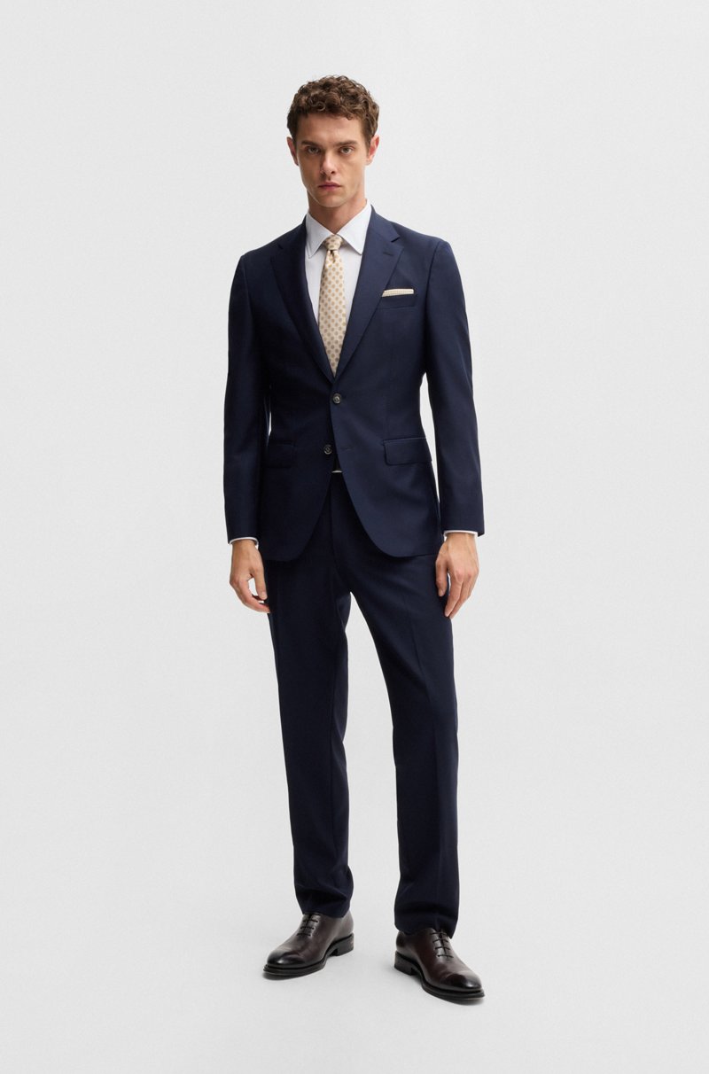 Hugo Boss Camisa Slim Fit De Popelín De Algodón Con Elástico