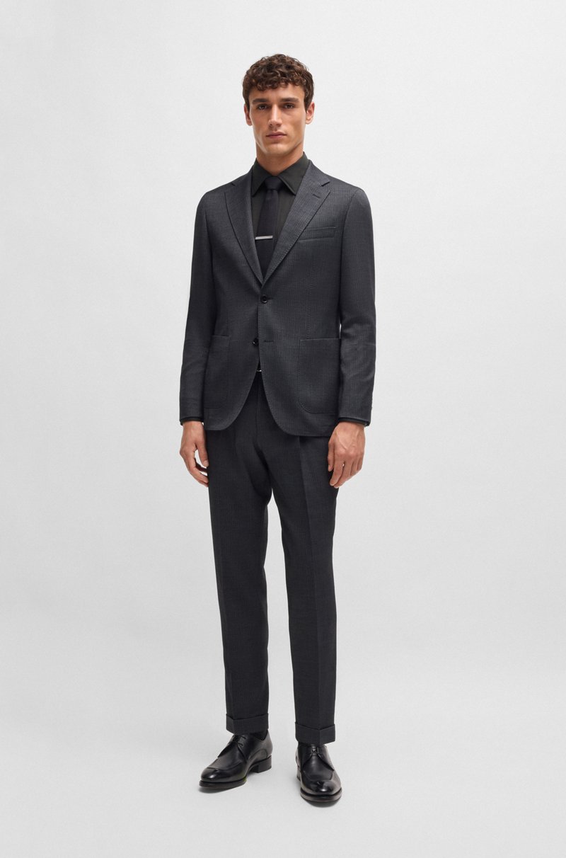 Hugo Boss Camisa Slim Fit De Popelín De Algodón Con Elástico