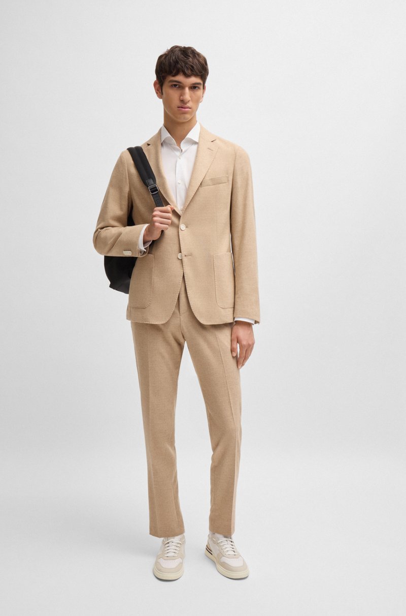 Hugo Boss Camisa Slim Fit De Popelín De Algodón De Planchado Fácil