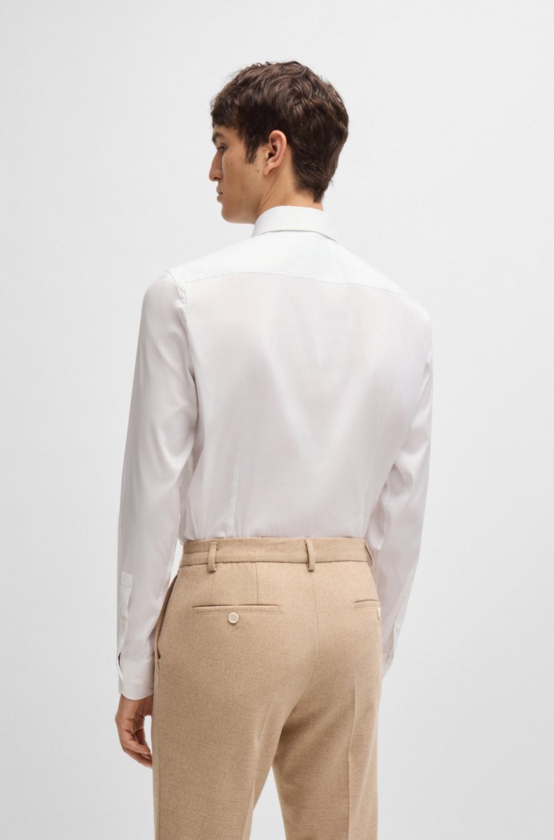 Hugo Boss Camisa Slim Fit De Popelín De Algodón De Planchado Fácil