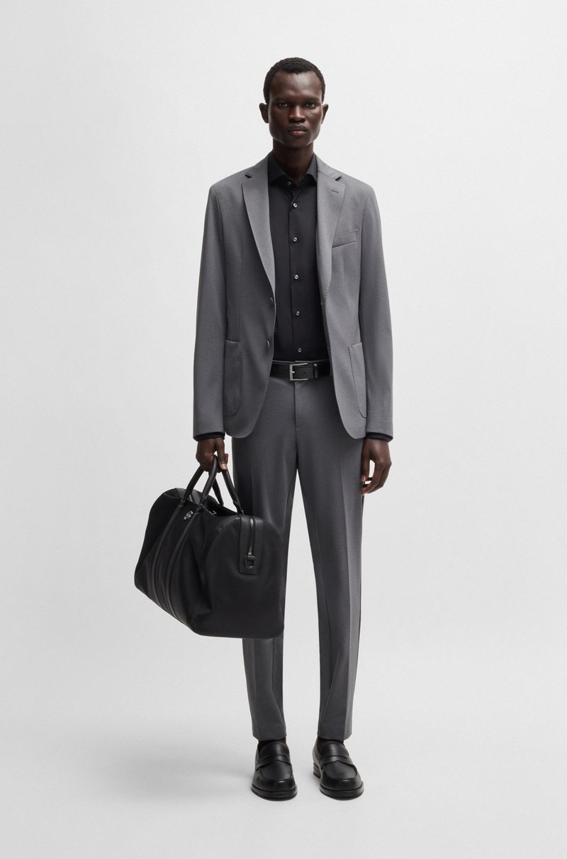 Hugo Boss Camisa Slim Fit De Popelín De Algodón De Planchado Fácil