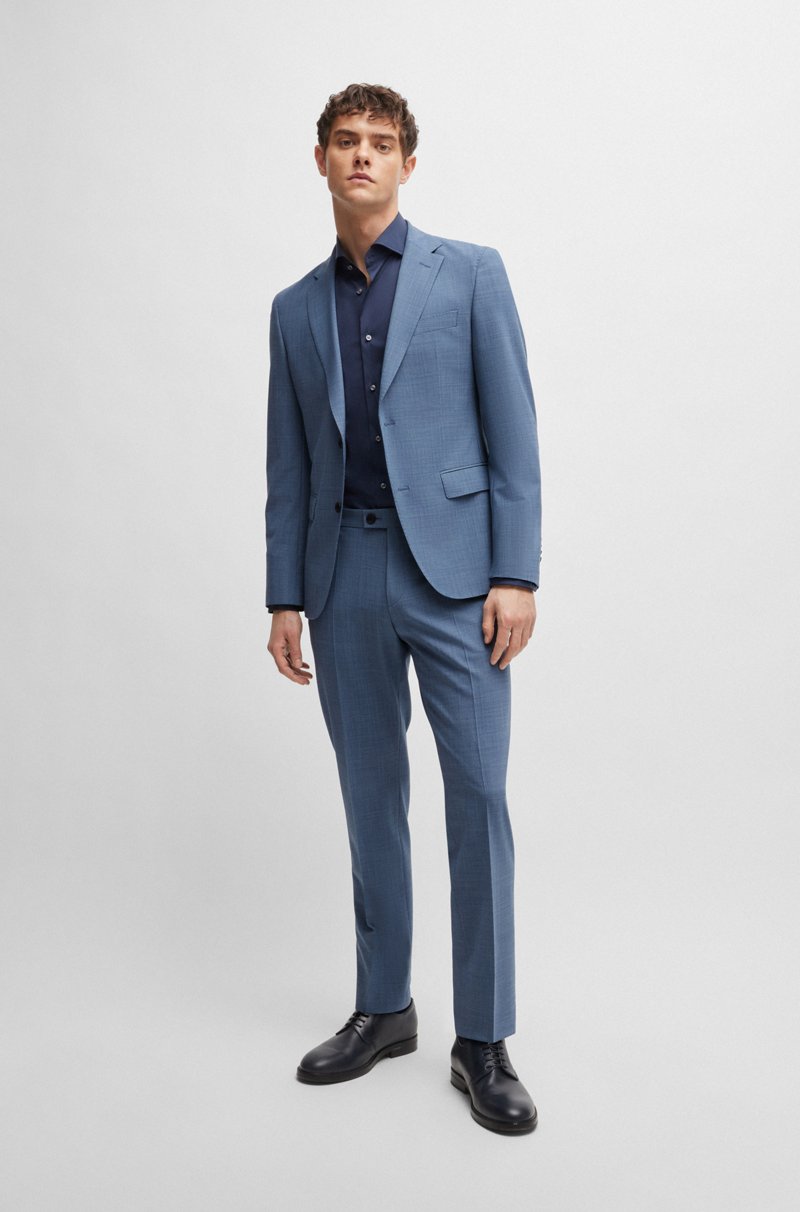 Hugo Boss Camisa Slim Fit De Popelín De Algodón De Planchado Fácil