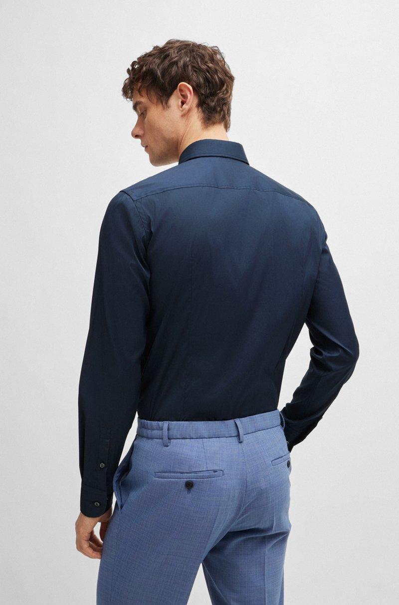 Hugo Boss Camisa Slim Fit De Popelín De Algodón De Planchado Fácil