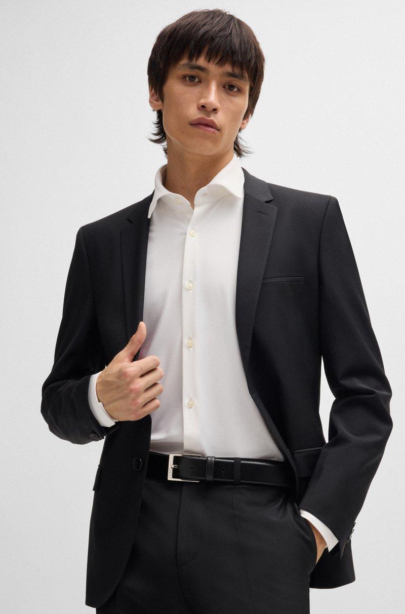 Hugo Boss Camisa Slim Fit De Punto Elástico Técnico