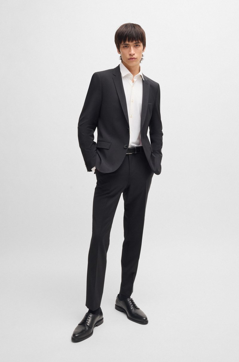 Hugo Boss Camisa Slim Fit De Punto Elástico Técnico