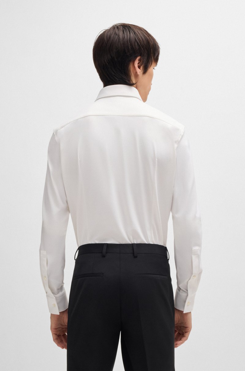 Hugo Boss Camisa Slim Fit De Punto Elástico Técnico