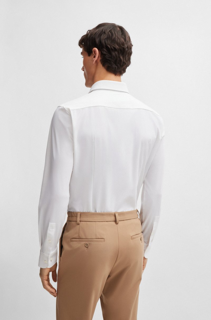 Hugo Boss Camisa Slim Fit De Punto Elástico Técnico