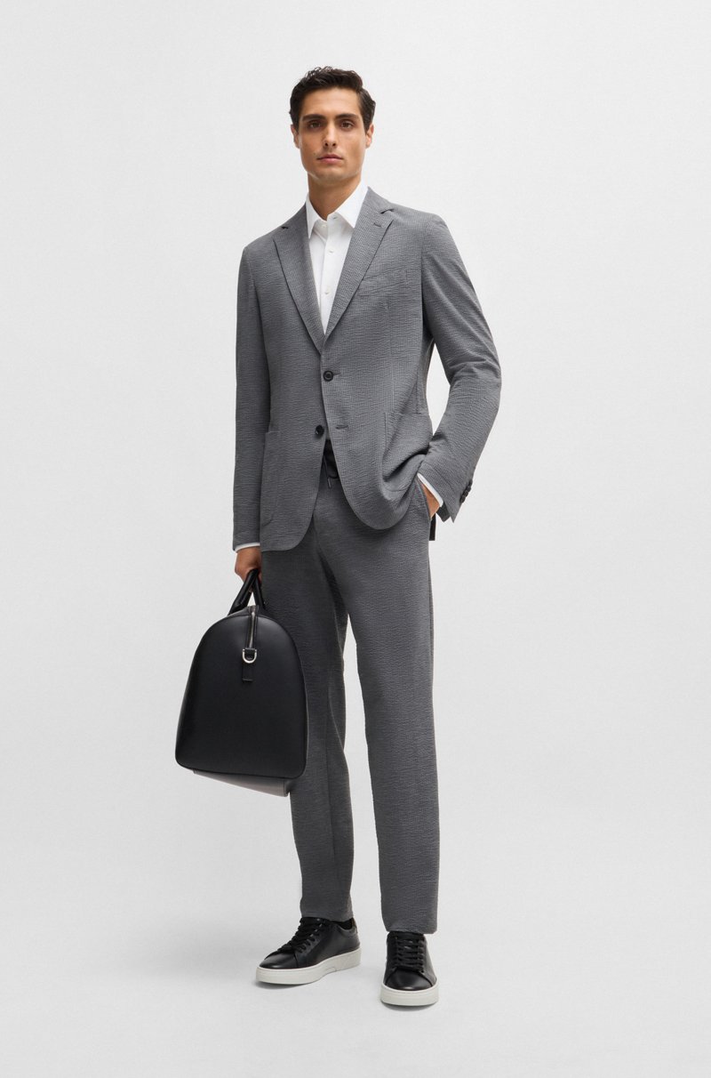 Hugo Boss Camisa Slim Fit De Punto En Mezcla De Algodón Elástico Técnico