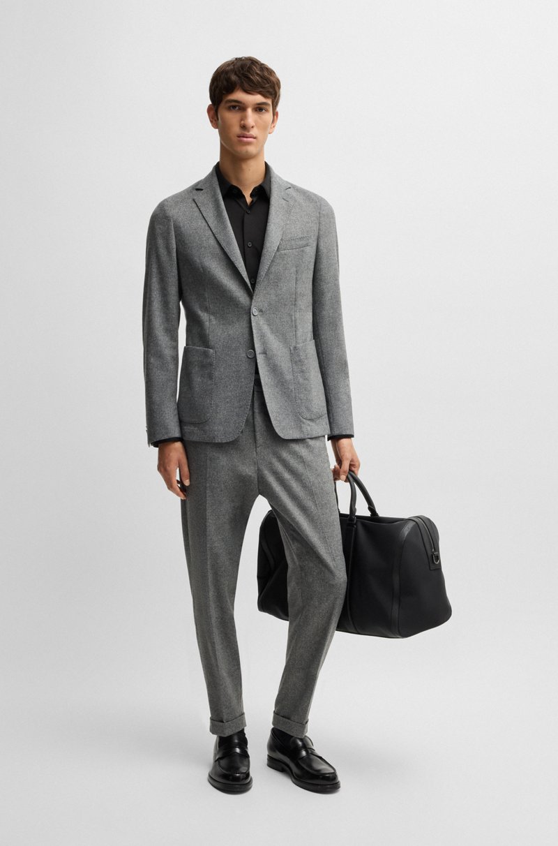 Hugo Boss Camisa Slim Fit De Punto En Mezcla De Algodón Elástico Técnico