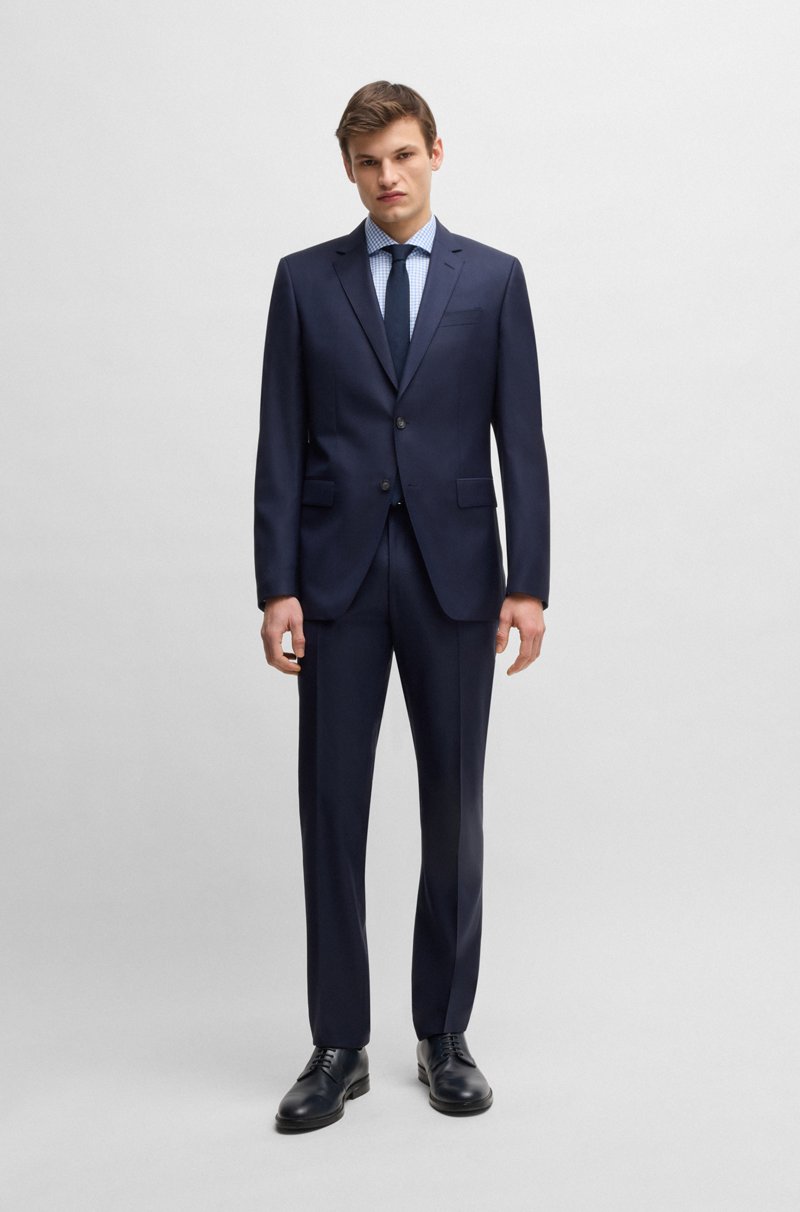 Hugo Boss Camisa Slim Fit En Algodón Elástico A Cuadros De Planchado Fácil