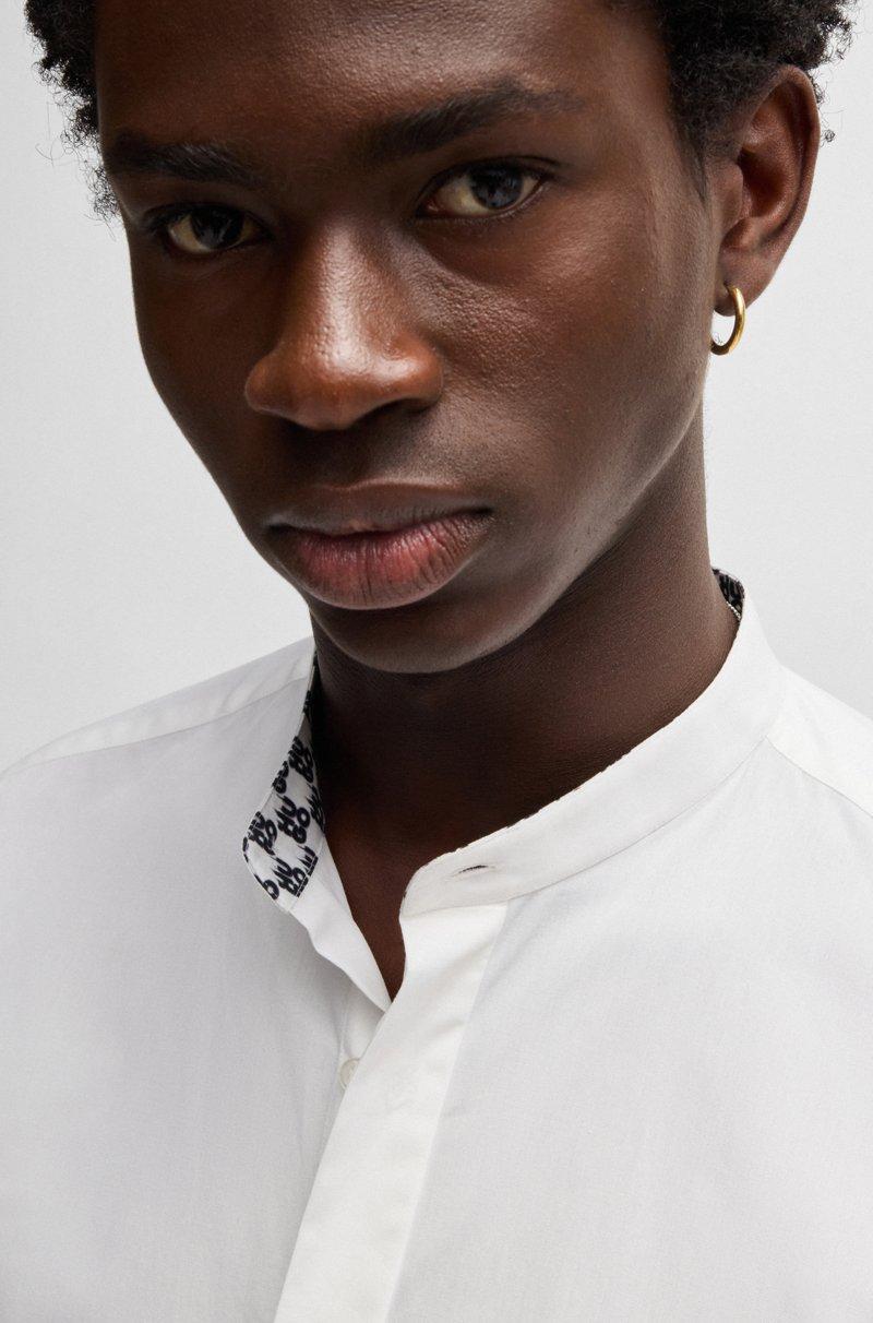 Hugo Boss Camisa Slim Fit En Popelín De Algodón De Planchado Fácil