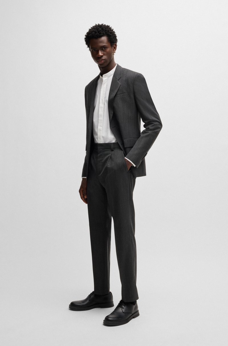 Hugo Boss Camisa Slim Fit En Popelín De Algodón De Planchado Fácil