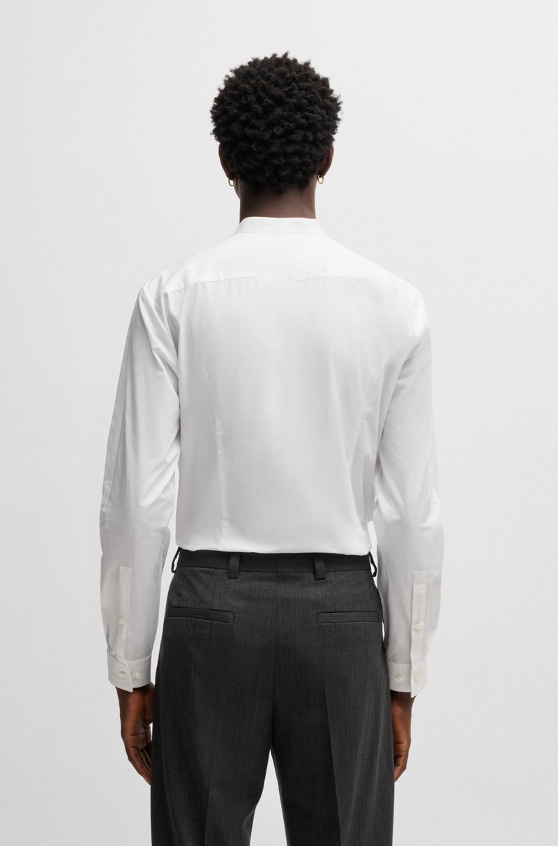 Hugo Boss Camisa Slim Fit En Popelín De Algodón De Planchado Fácil