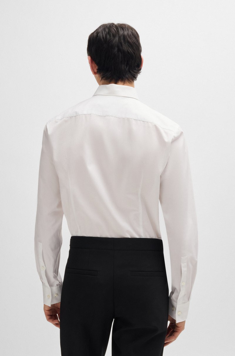 Hugo Boss Camisa Slim Fit En Popelín De Algodón De Planchado Fácil