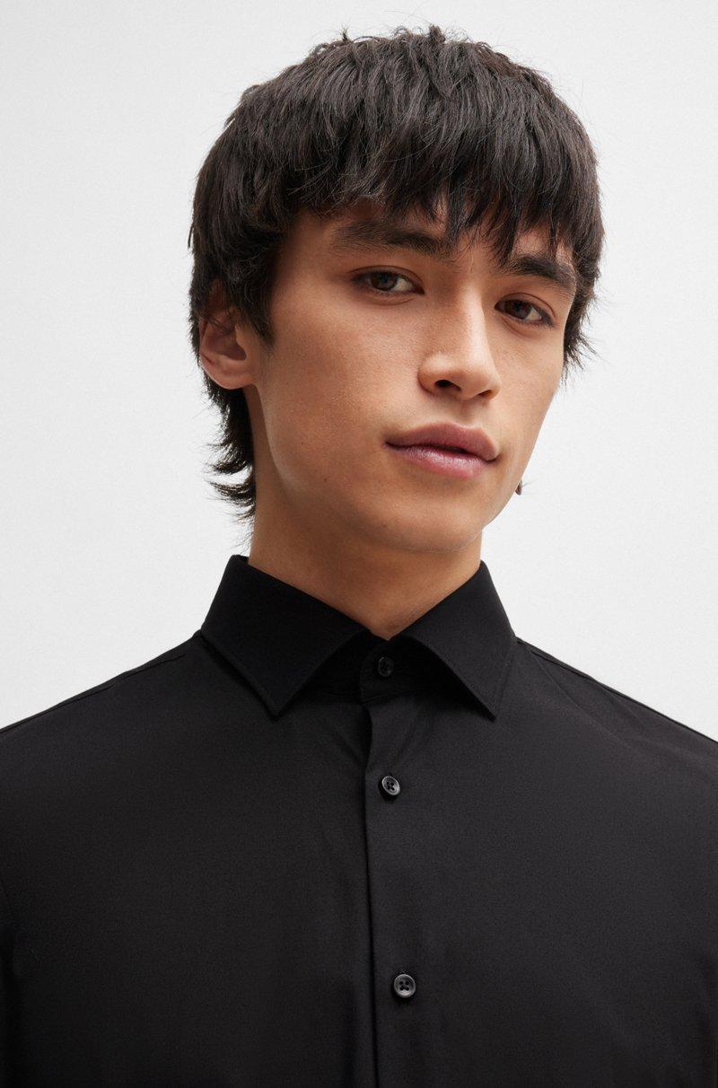 Hugo Boss Camisa Slim Fit En Popelín De Algodón De Planchado Fácil