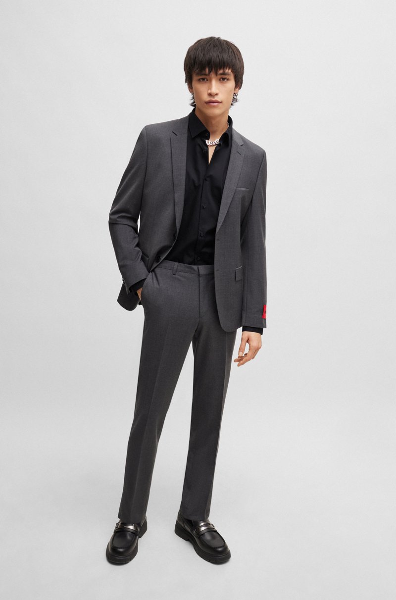 Hugo Boss Camisa Slim Fit En Popelín De Algodón De Planchado Fácil