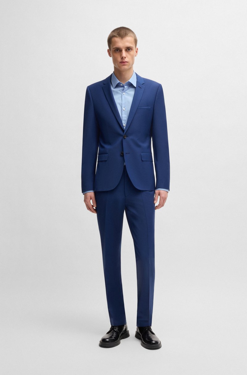 Hugo Boss Camisa Slim Fit En Popelín De Algodón De Planchado Fácil