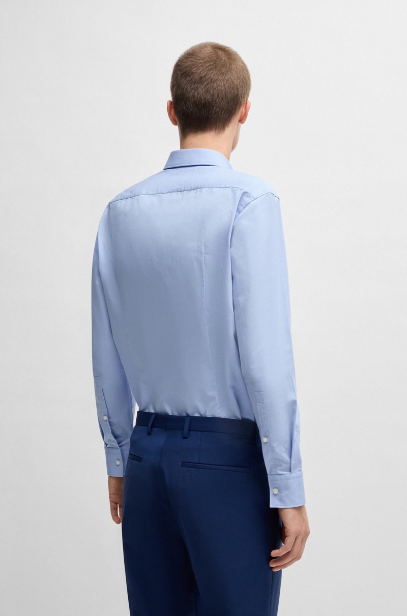 Hugo Boss Camisa Slim Fit En Popelín De Algodón De Planchado Fácil