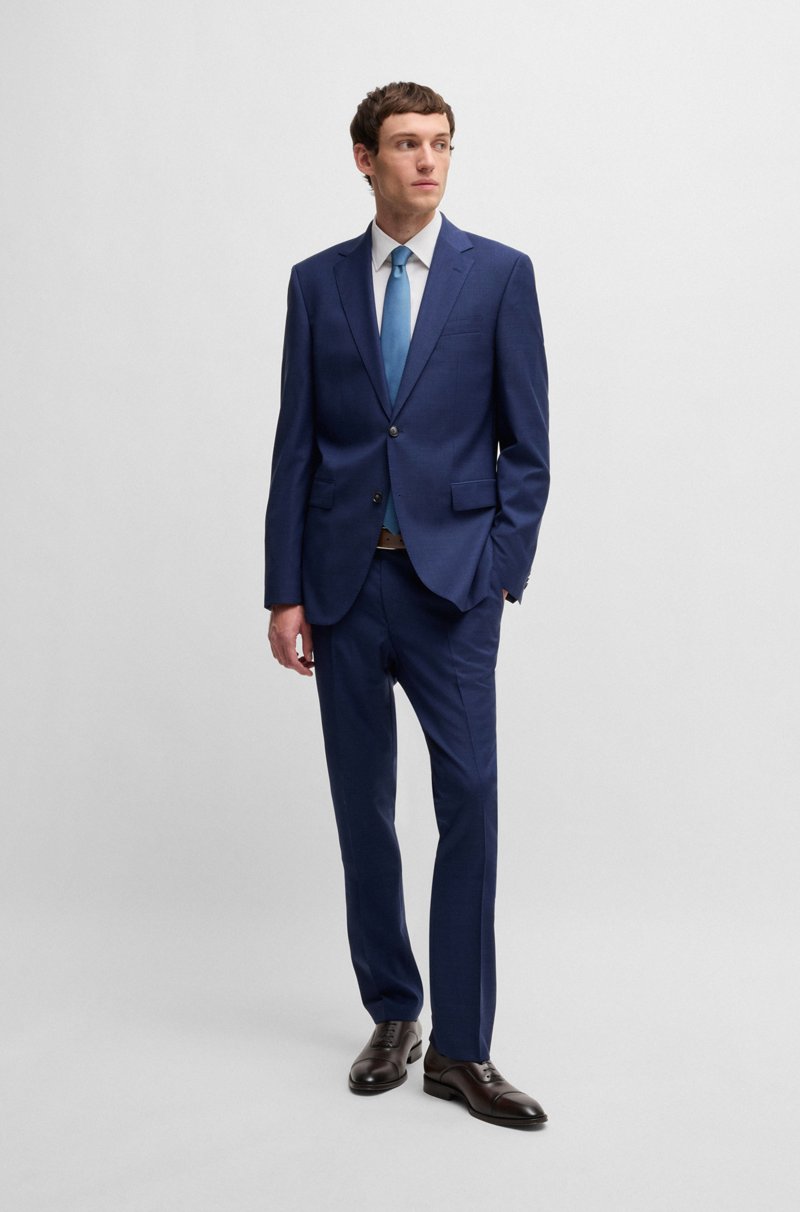 Hugo Boss Camisa Slim Fit En Popelín De Algodón Elástico De Planchado Fácil