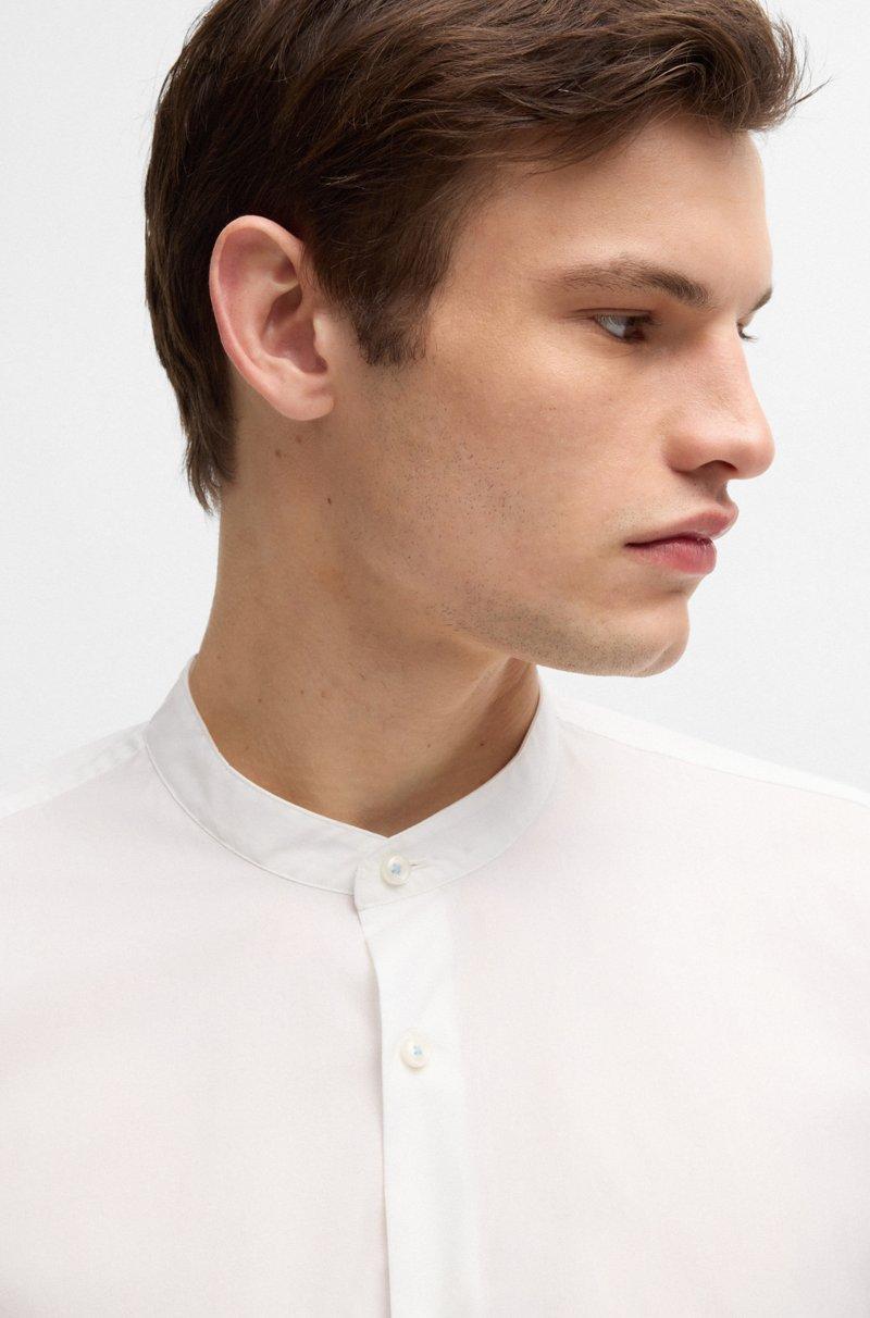 Hugo Boss Camisa Slim Fit En Popelín De Algodón Elástico De Planchado Fácil
